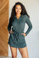 Getting Out Romper in Smoked Spruce