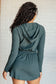 Getting Out Romper in Smoked Spruce
