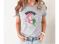 Wholesale Glitter Snowman Bougie Graphic Tee - Grey Tee