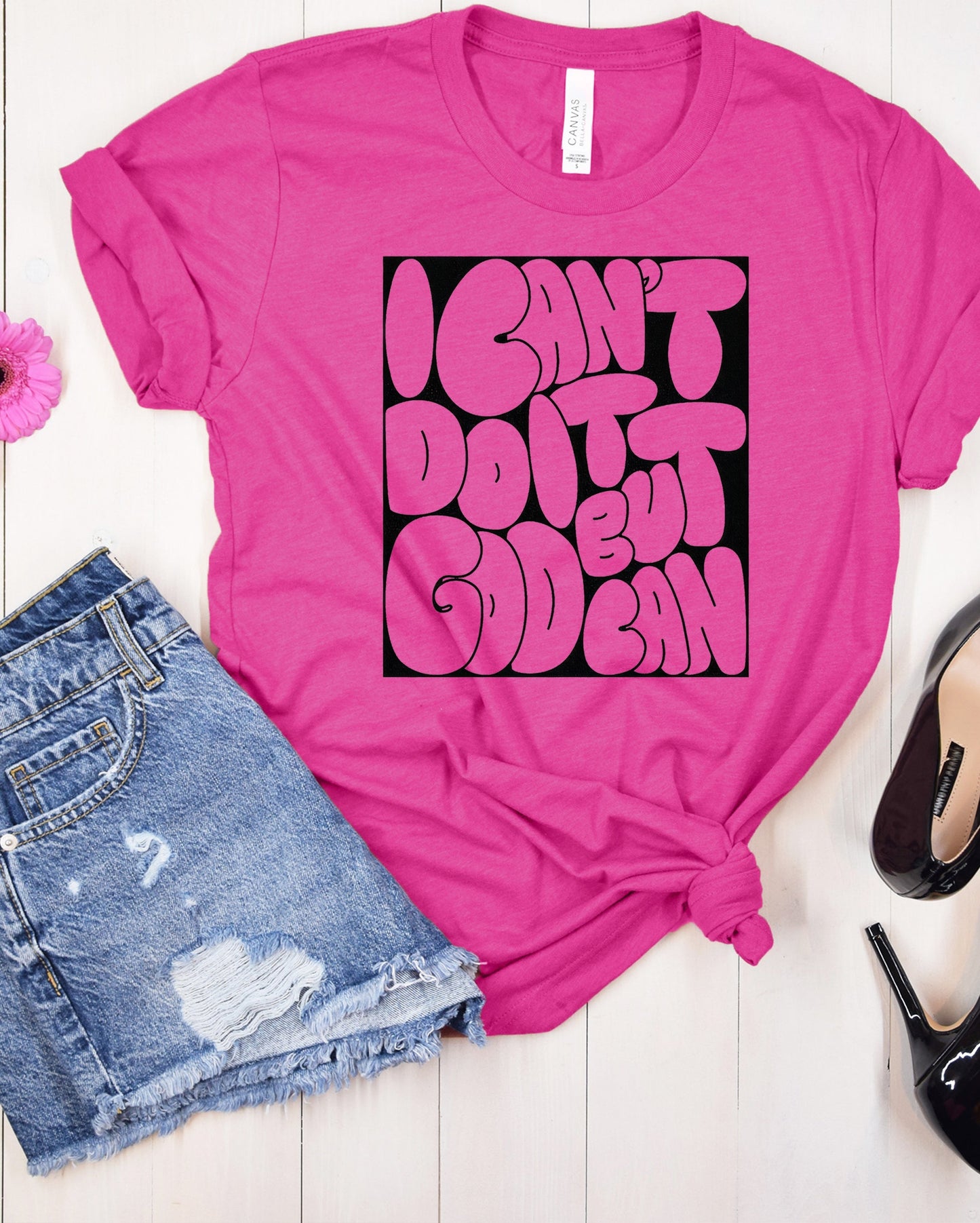 Wholesale God Can Graphic Tee - Tan