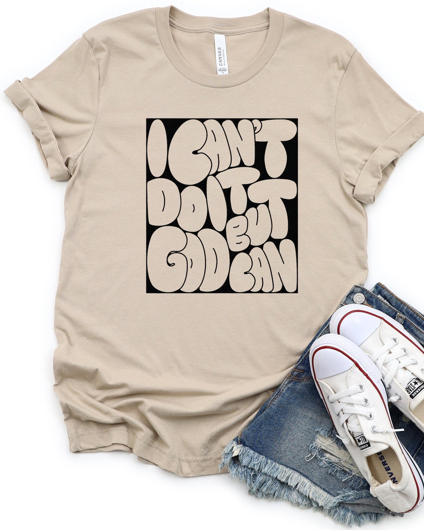 Wholesale God Can Graphic Tee - Berry