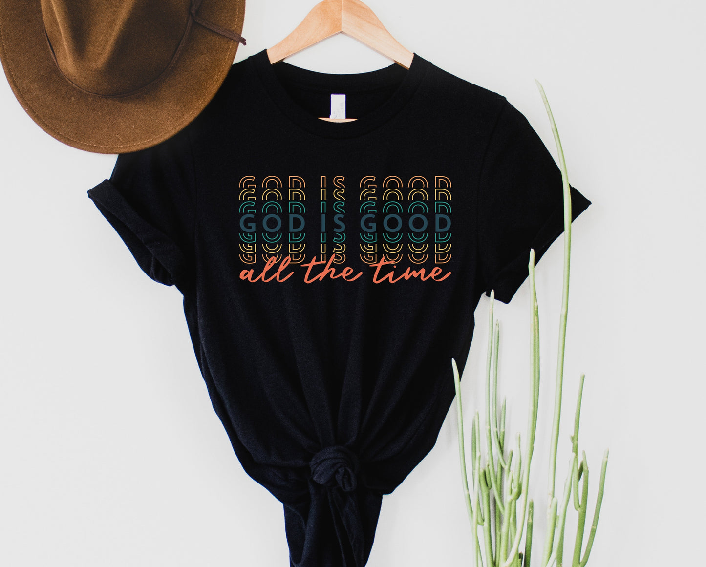Wholesale God is Good Graphic Tee - Black