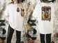 Wholesale Go Fall on a Cactus Graphic Tee - Black