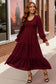 Burgundy Magic Maxi Dress