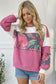 Rosy Garden Getaway Color Block Top