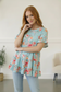 In the Mint Meadows Tiered Babydoll Top