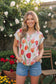 Tulip Garden Floral Print Top