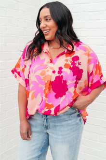  Hazy Cosmic Jive Relaxed Blouse