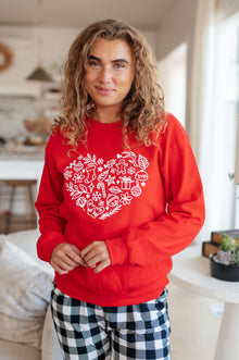  Holiday Heart Sweatshirt