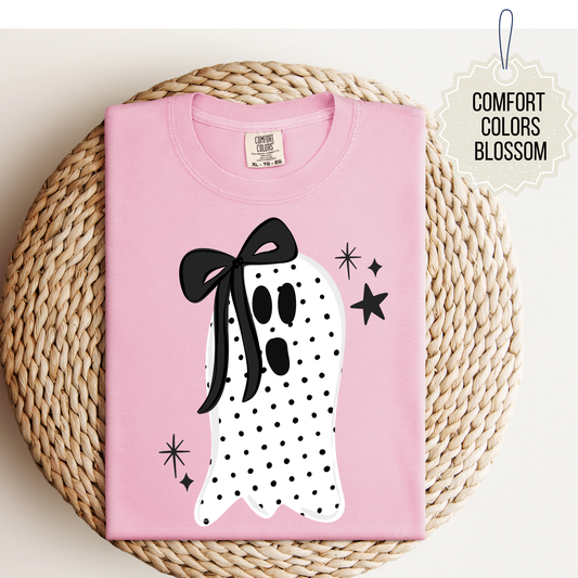 Boo-tiful Polka Dot Ghost Tee