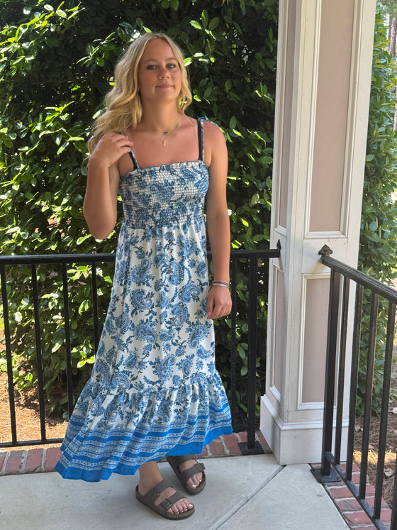 Follow Me Blue Paisley
