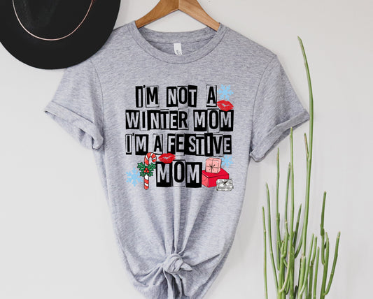 Wholesale I'm a Festive mom Graphic Tee - Pink