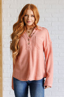  If You Want Forever Ribbed Knit Pullover