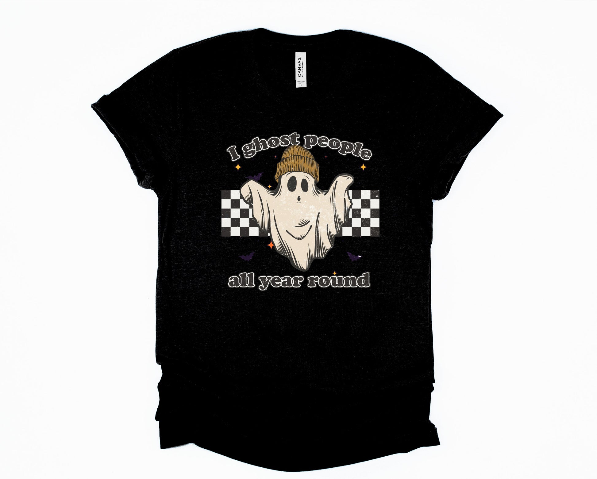 Wholesale I Ghost People All Year Round Graphic Tee - Grey Sweatshirt