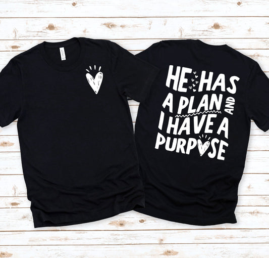Wholesale I Have a Purpose Graphic Tee - Pink