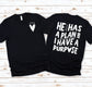 Wholesale I Have a Purpose Graphic Tee - Pink