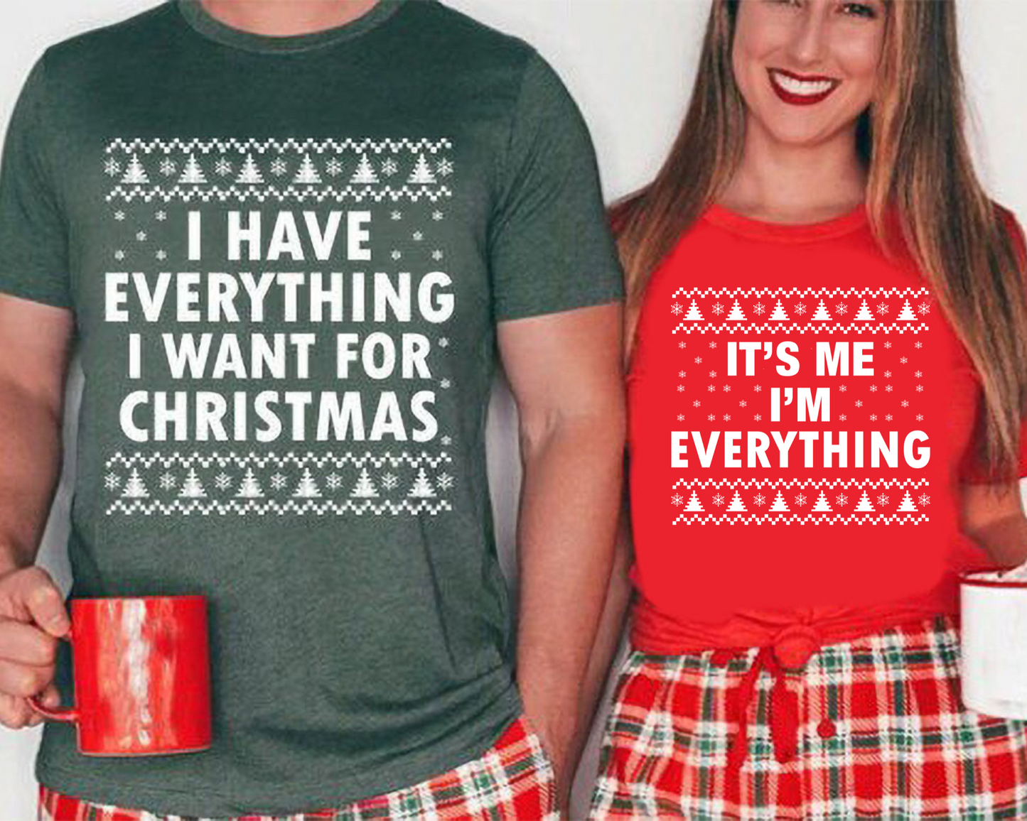 Wholesale I have everything I need + It's me I'm everything Graphic Tee - I have everything I want / Heather Forest Tee