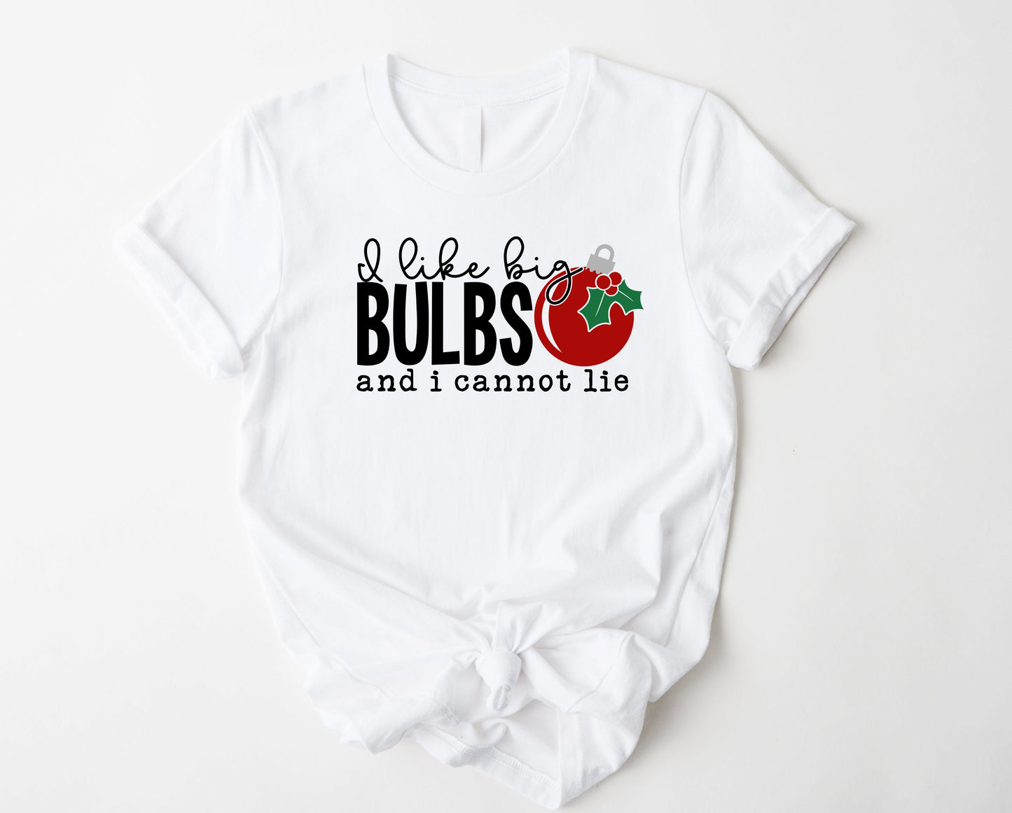Wholesale I Like Big Bulbs Graphic Tee - White