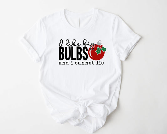 Wholesale I Like Big Bulbs Graphic Tee - White