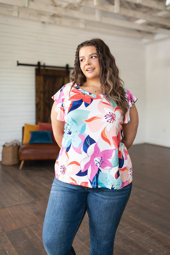 Impossible to Ignore Floral Blouse