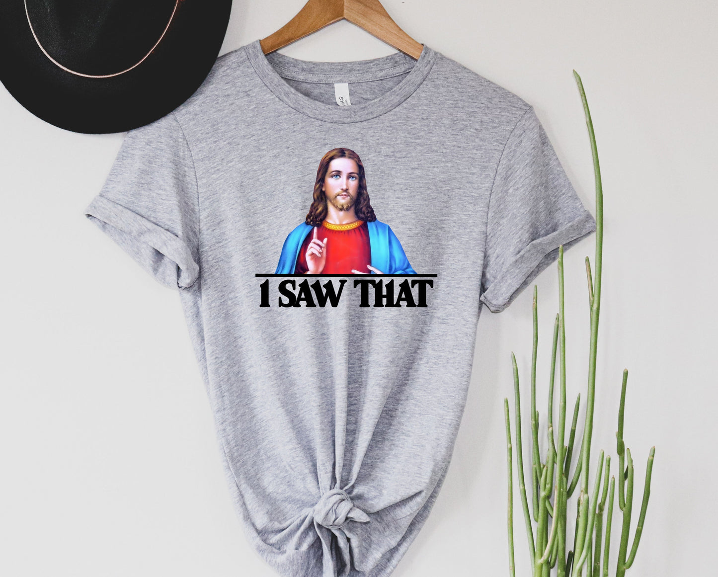 Wholesale I Saw That Graphic Tee - Grey Sweatshirt