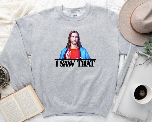 Wholesale I Saw That Graphic Tee - Heather Sand