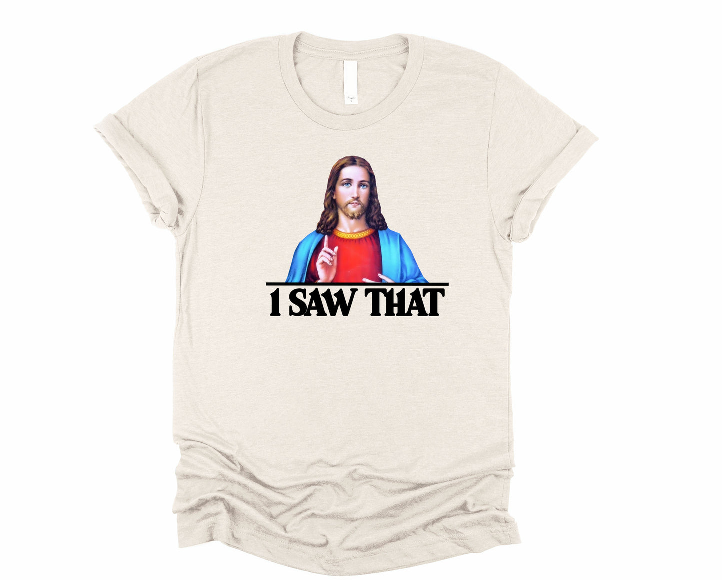 Wholesale I Saw That Graphic Tee - Grey Tee