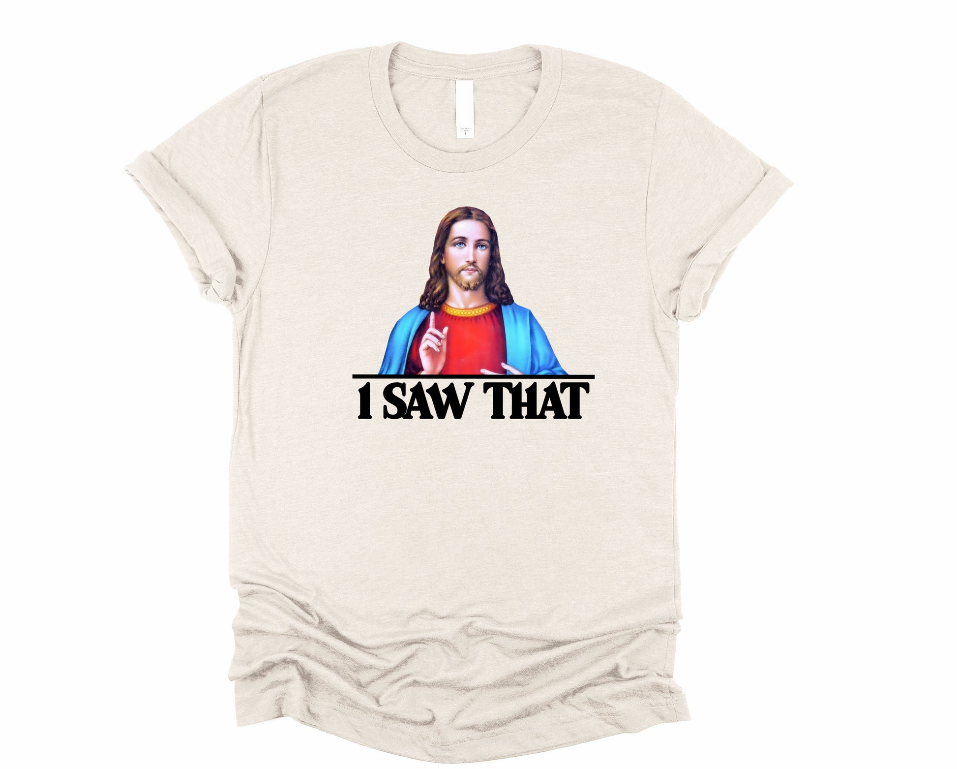 Wholesale I Saw That Graphic Tee - Grey Tee