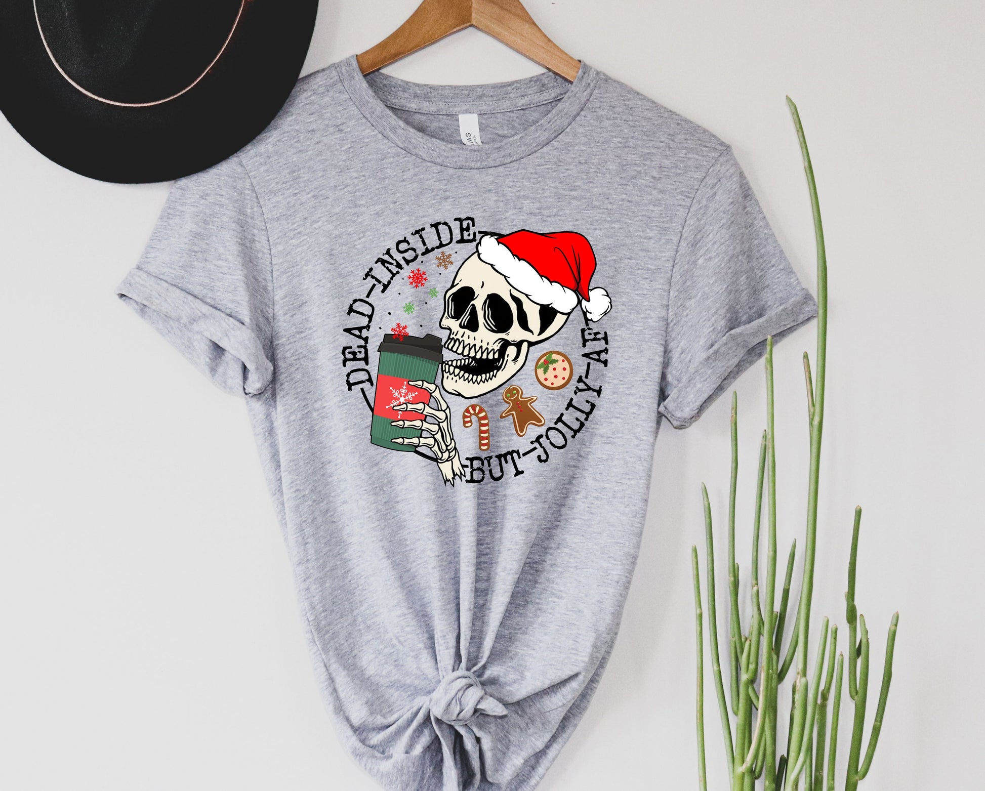 Wholesale Jolly AF Graphic Tee - Heather Sand
