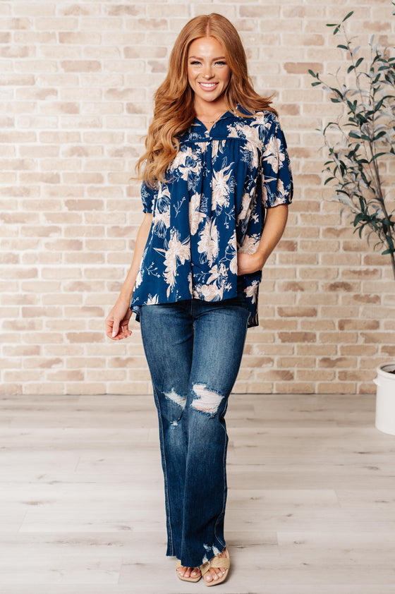 Just Coasting Floral Blouse