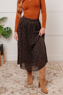  Just What You Wanted Floral Print Pleated Skirt