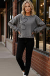 The Petal Pop Charcoal Pullover