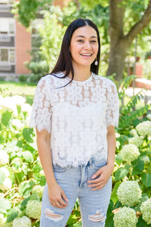  Lace of My Heart Top