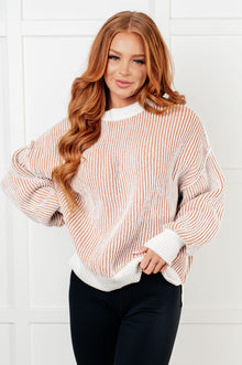  Least High Maintenance Contrast Trim Sweater