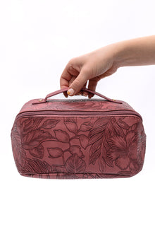  Life In Luxury Large Capacity Cosmetic Bag in Merlot