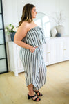 Modern Stripes Sleeveless Jumpsuit