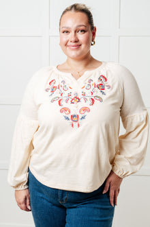  More Than You Would Think Embroidered Blouse