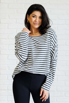  Obviously Mine Striped Oversized Top