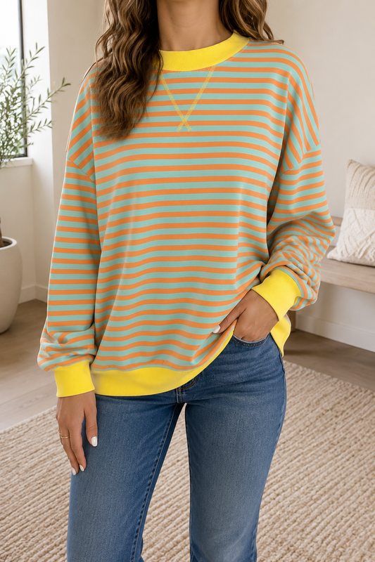 The Seaside Stripe Pullover