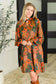 Petals After Dark Balloon Sleeve Dress