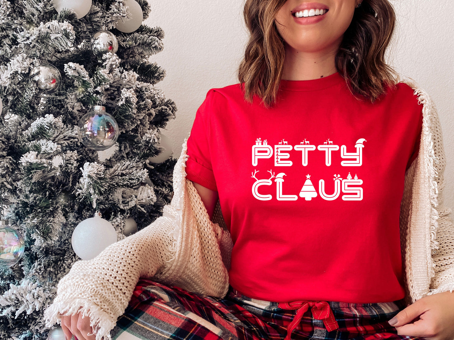 Wholesale Petty Clause Graphic Tee - Red Tshirt