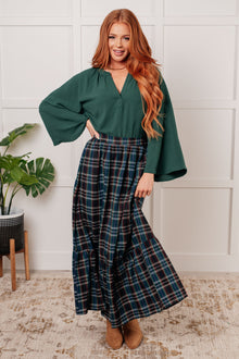  Plaid Perfection Maxi Skirt