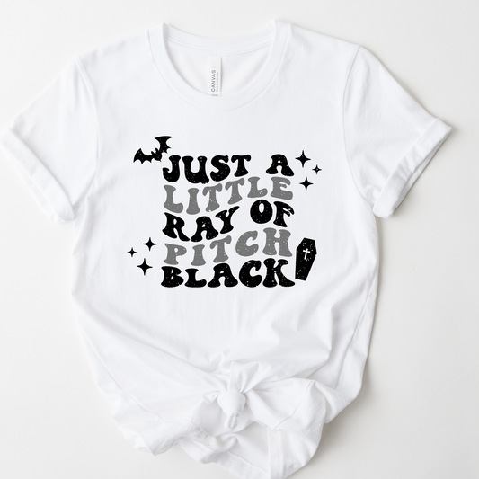 Wholesale A little ray of pitch black Graphic Tee - White