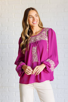  Rodeo Queen Embroidered Blouse