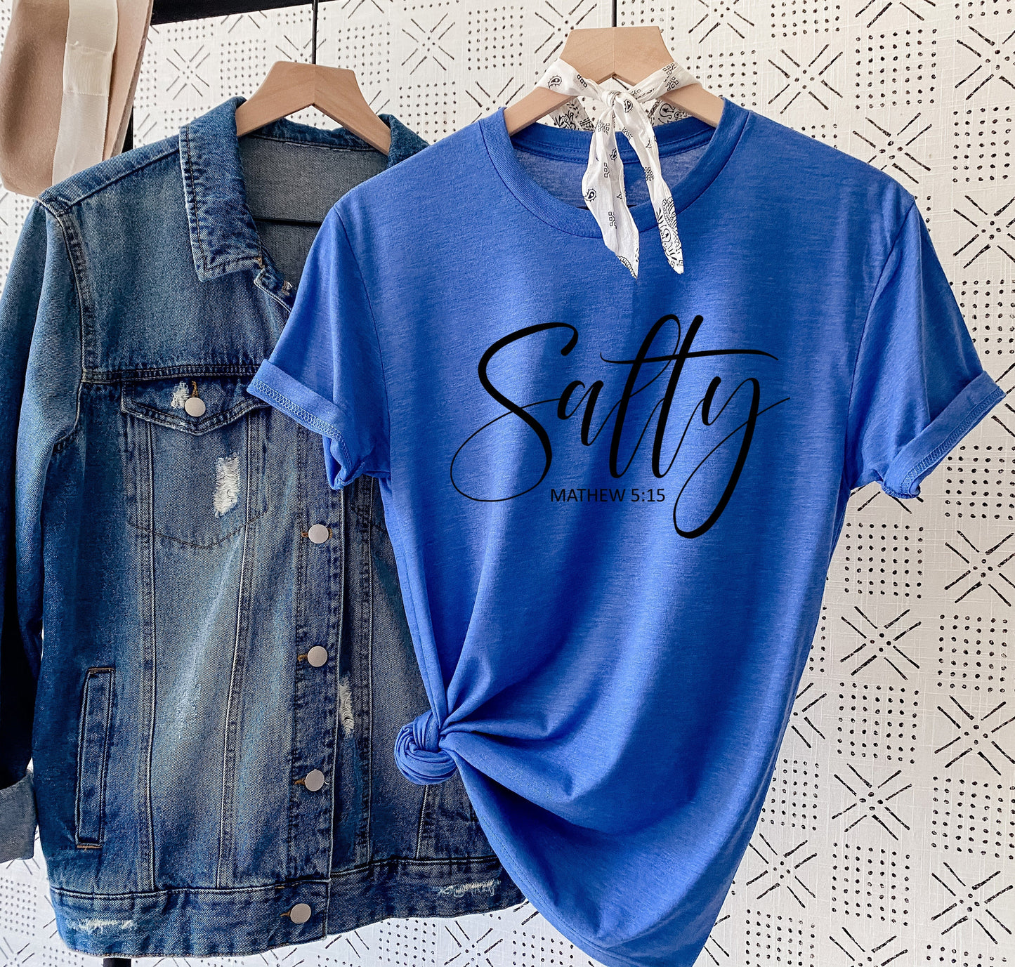 Wholesale Salty Graphic Tee - White