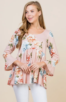  Floral Babydoll Tunic