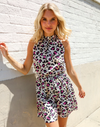 Ivory & Fuchsia Dress