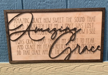 Amazing Grace Wood Sign