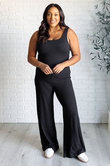  Shavasana Everyday Wide Leg Jumpsuit in Black