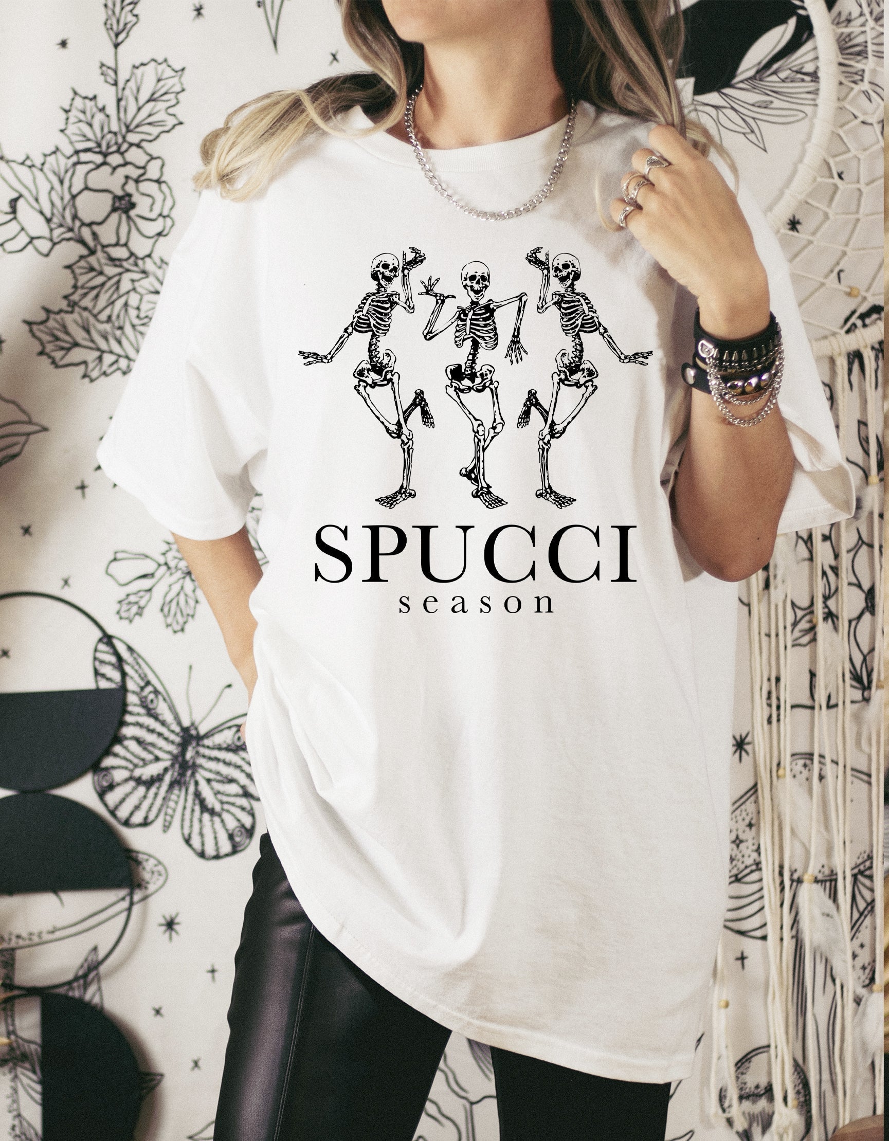 Wholesale Spucci Season Graphic Tee - Tan Tee